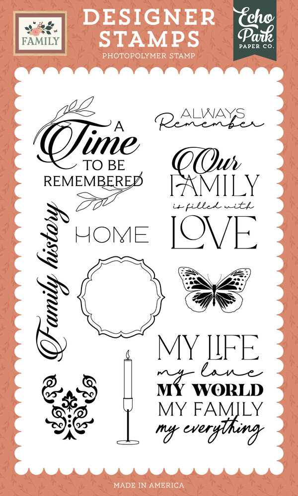 Echo Park A Time To Be Remembered Designer Stamps (FAM403045) Echo Park A Time To Be Remembered Designer Stamps (FAM403045)