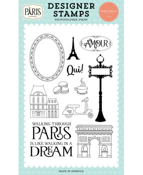 Carta Bella Walking Through Paris Designer Stamps (CBP405040)