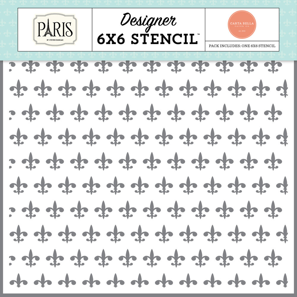 Carta Bella Fleur De Lis Stencil (CBP405034) Carta Bella Fleur De Lis Stencil (CBP405034)