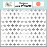 Carta Bella Fleur De Lis Stencil (CBP405034)