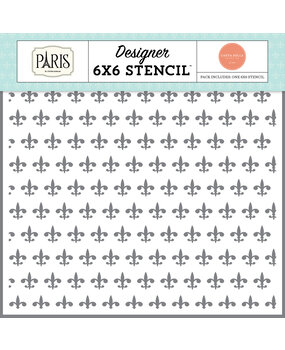 Carta Bella Fleur De Lis Stencil (CBP405034)
