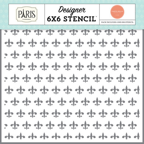 Carta Bella Fleur De Lis Stencil (CBP405034) Carta Bella Fleur De Lis Stencil (CBP405034)