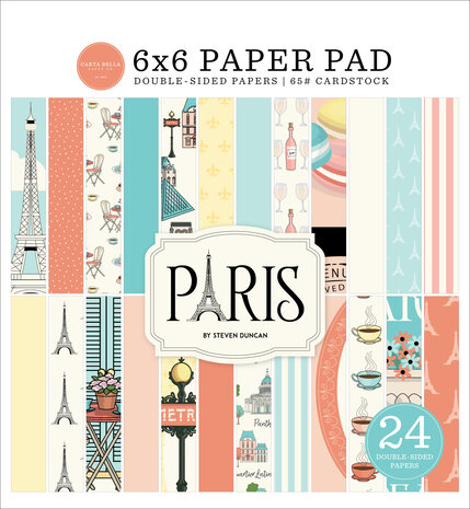 Carta Bella Paris 6x6 Inch Paper Pad (CBP405023) Carta Bella Paris 6x6 Inch Paper Pad (CBP405023)