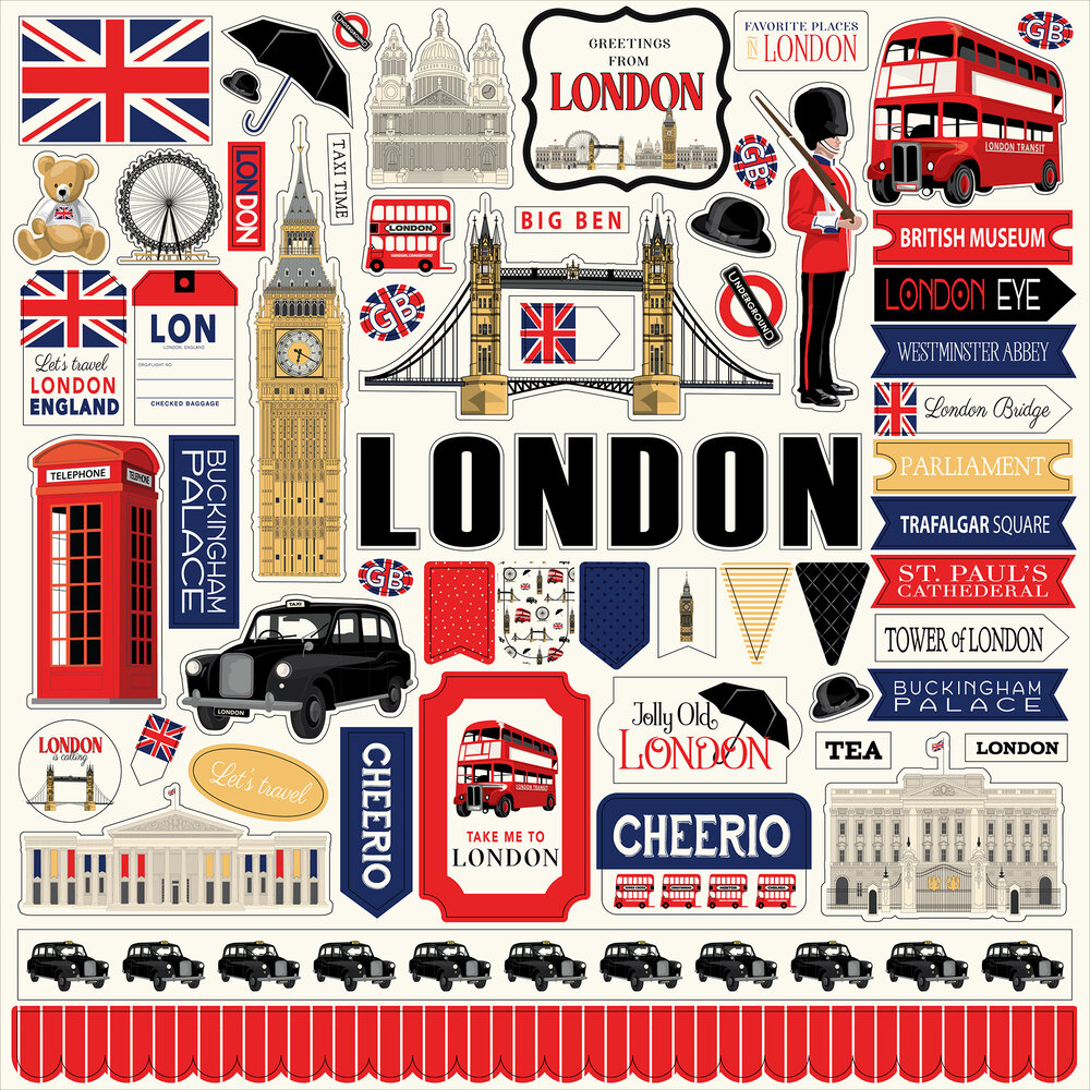 Carta Bella London Element Sticker (CBL404014)
