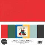 Carta Bella Back To School 12x12 Inch Coordinating Solids Paper Pack (CBBTS401015)