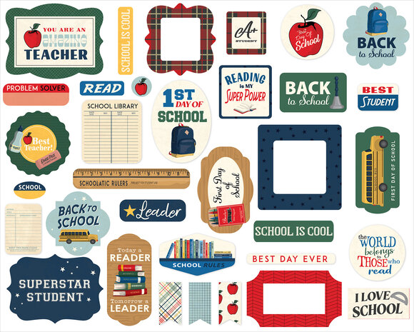 Carta Bella Back To School Ephemera (CBBTS401024) Carta Bella Back To School Ephemera (CBBTS401024)