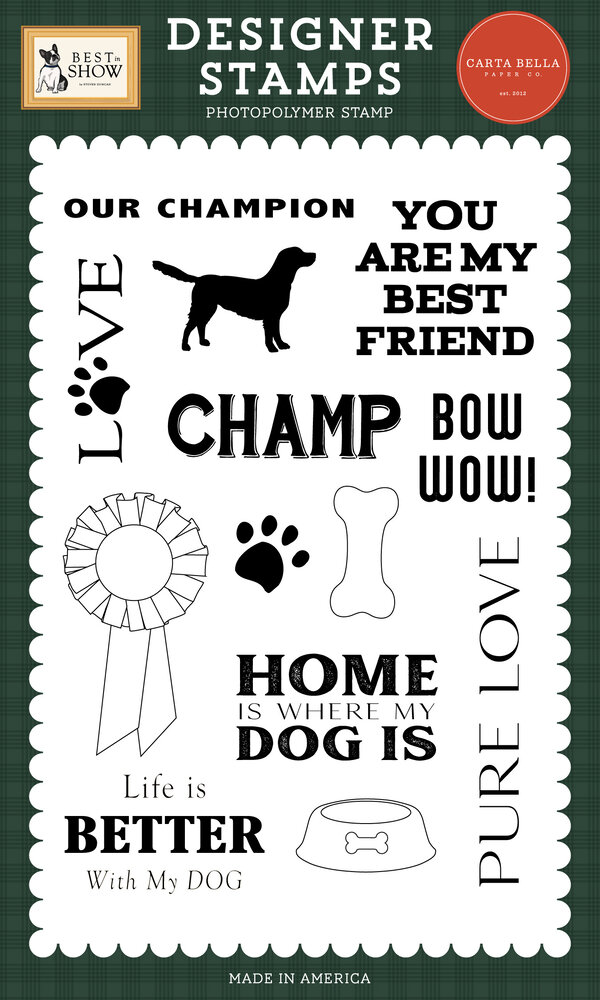 Carta Bella Our Champion Designer Stamps (CBBIS402041) Carta Bella Our Champion Designer Stamps (CBBIS402041)