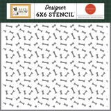 Carta Bella Bow Wow Bones Stencil (CBBIS402033)