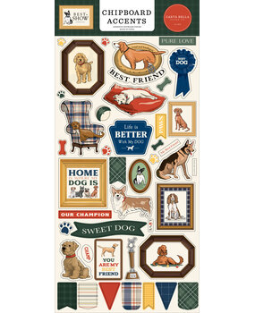 Carta Bella Best In Show Chipboard Accents (CBBIS402021)
