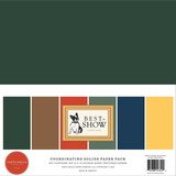 Carta Bella Best In Show 12x12 Inch Coordinating Solids Paper Pack (CBBIS402015)