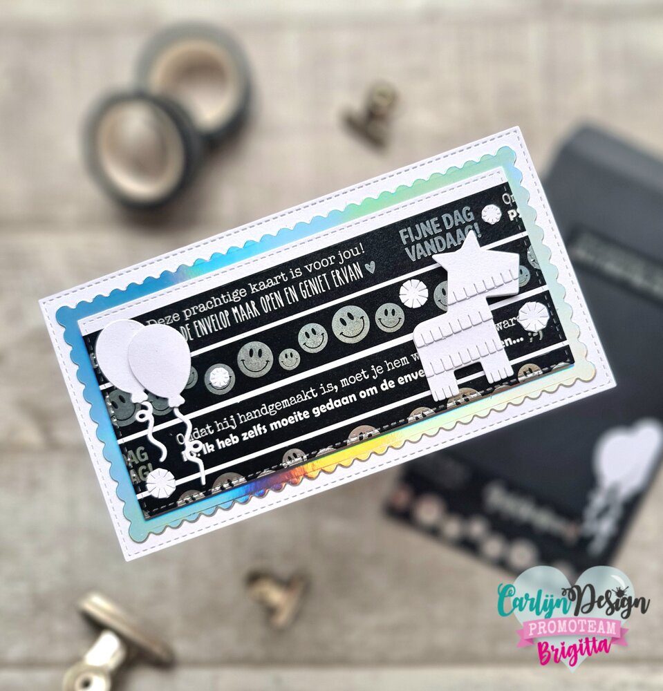 CarlijnDesign Washi Tape Retro Smileys Holo (CDWT-0006) CarlijnDesign Washi Tape Retro Smileys Holo (CDWT-0006)