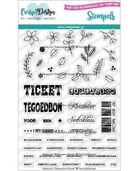 CarlijnDesign Clear Stamps Cadeaubon Kerst (CDST-0132)