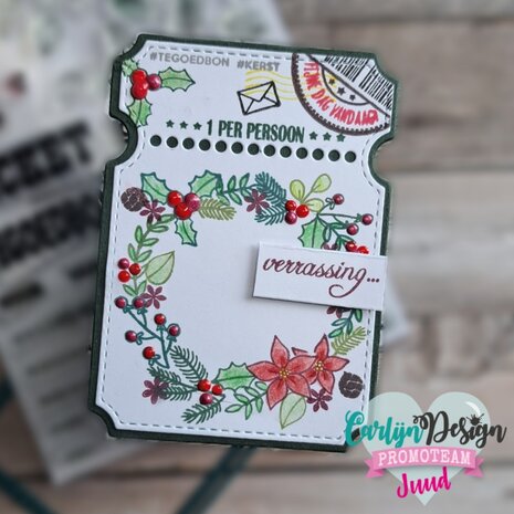 CarlijnDesign Stempels Cadeaubon Kerst (CDST-0132) CarlijnDesign Stempels Cadeaubon Kerst (CDST-0132)