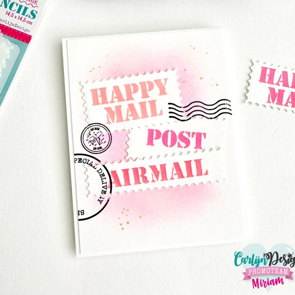 CarlijnDesign Stencils Square Window Postage (CDSC-0038) CarlijnDesign Stencils Square Window Postage (CDSC-0038)