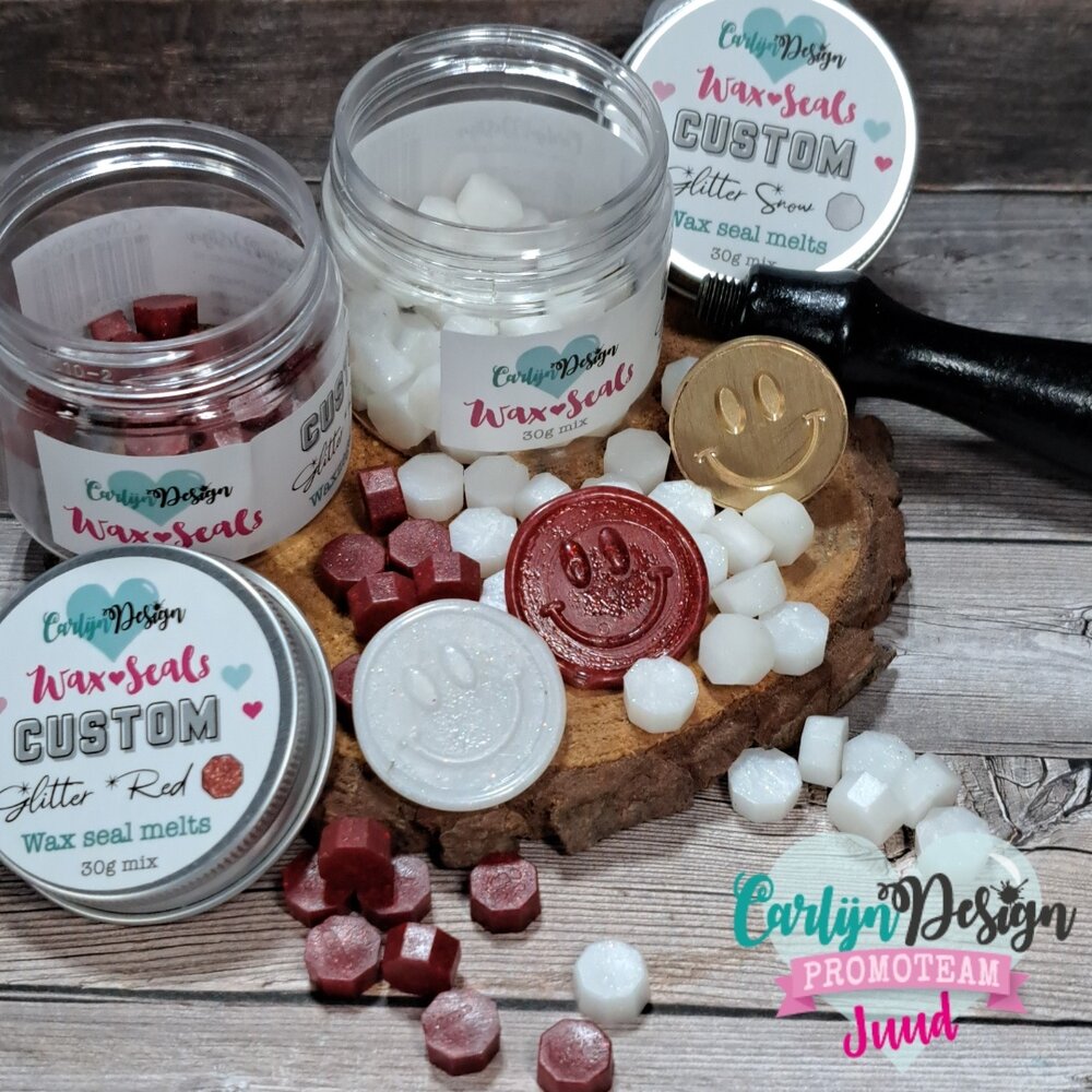 CarlijnDesign Wax Seal Stamper 52 Retro Smiley (CDWX-0081)