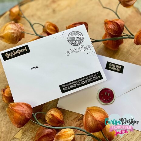 CarlijnDesign Wax Seal Stamper 52 Retro Smiley (CDWX-0081)