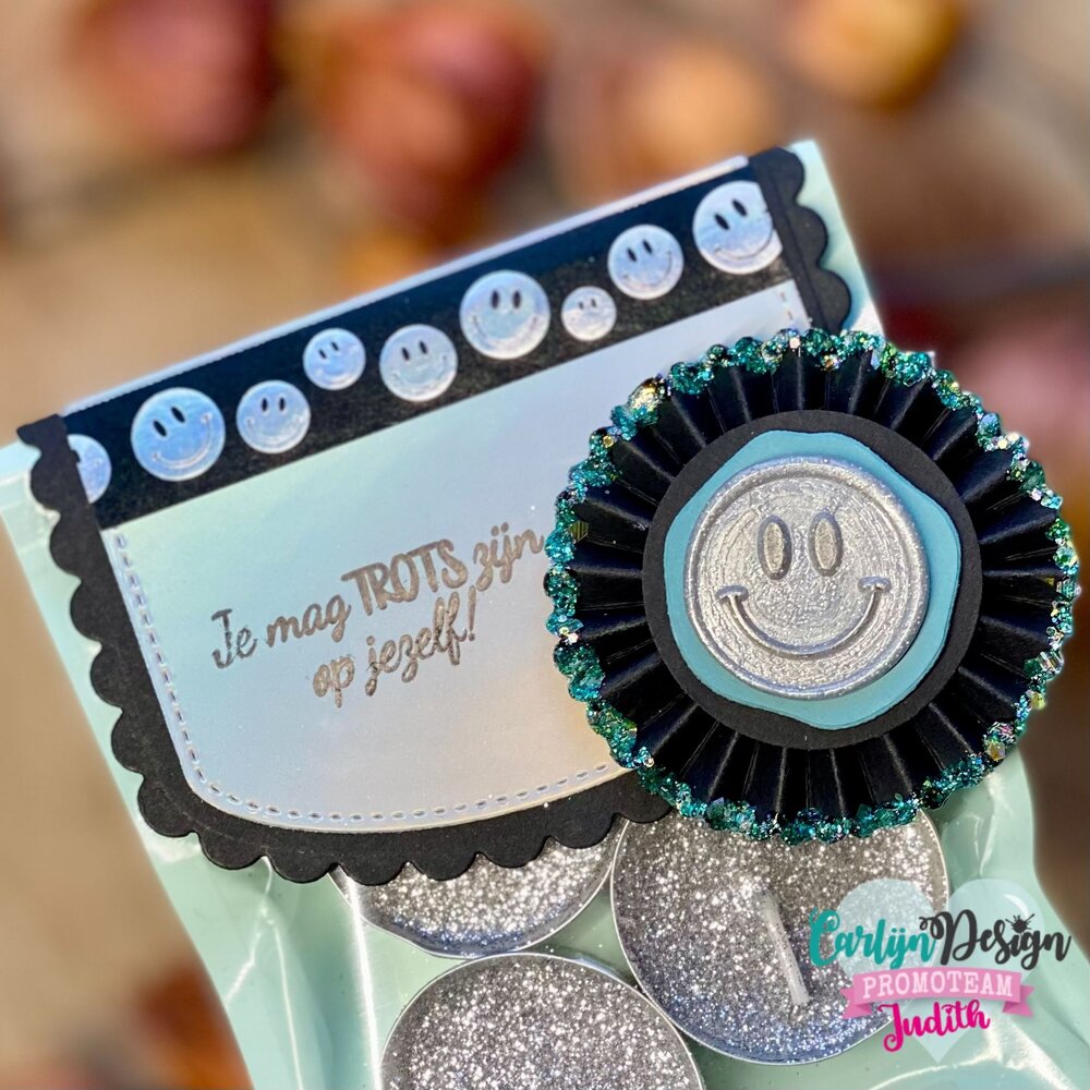 CarlijnDesign Wax Seal Stamper 52 Retro Smiley (CDWX-0081)