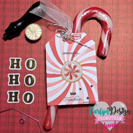 CarlijnDesign Wax Seal Stamper 53 Christmas Candy (CDWX-0082)