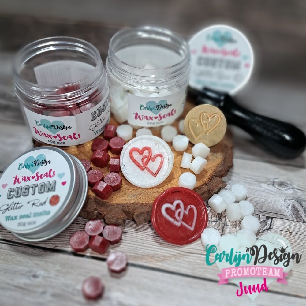 CarlijnDesign Wax Seal Melts Custom Glitter Red (CDWX-0086) CarlijnDesign Wax Seal Melts Custom Glitter Red (CDWX-0086)