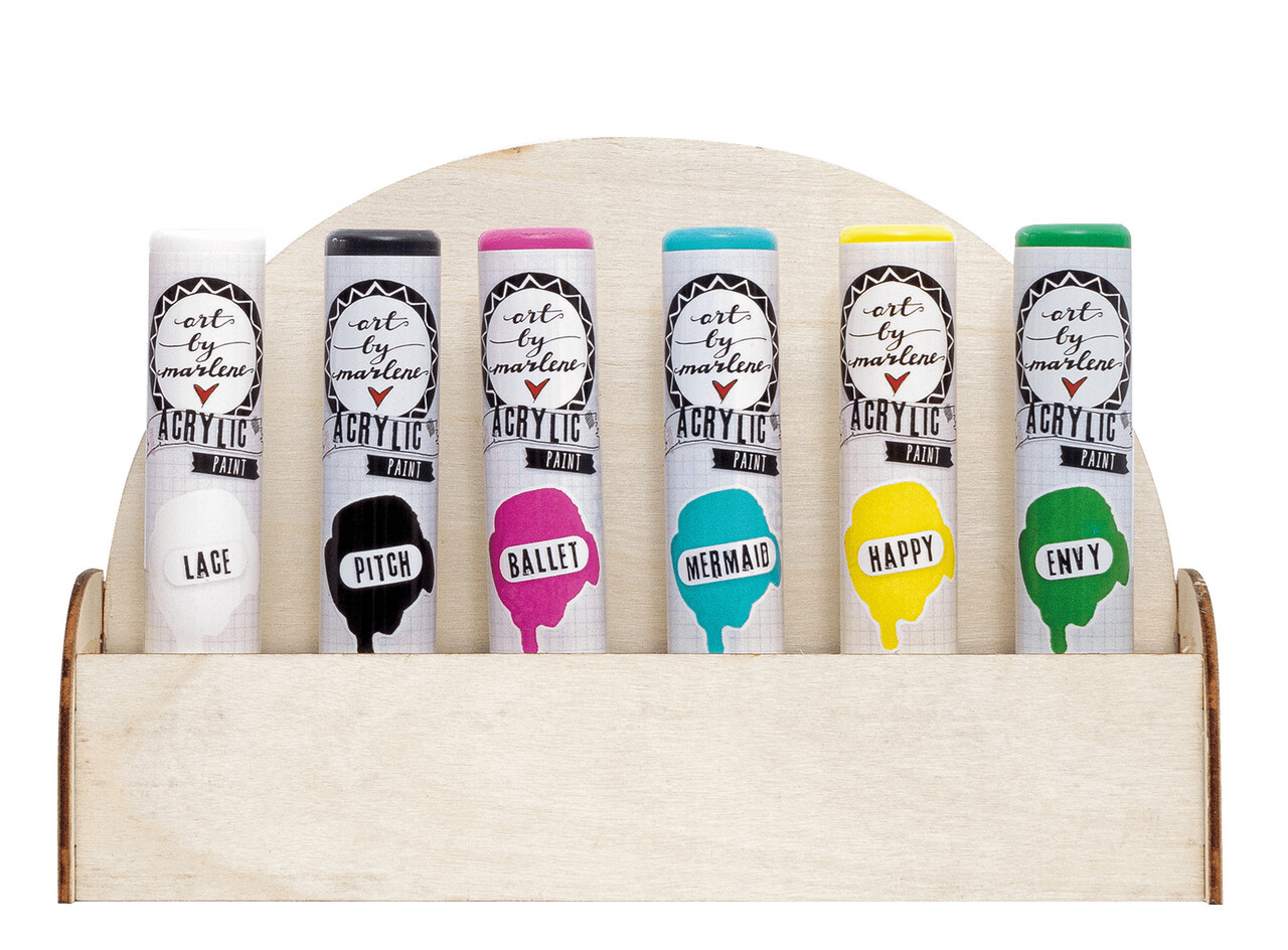 Art By Marlene Essentials Paint Bottles Display for 6 (Empty) (ABM-ES-TOOLS501) (DISCONTINUED) Art By Marlene Essentials Paint Bottles Display for 6 (Empty) (ABM-ES-TOOLS501) (DISCONTINUED)