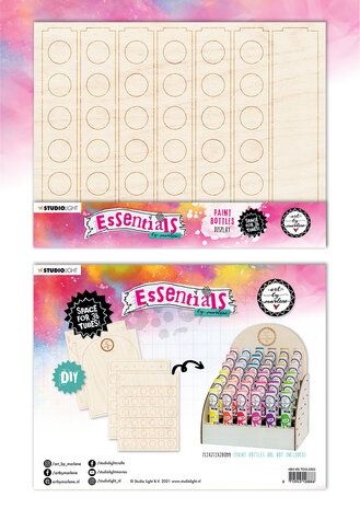 Art By Marlene Essentials Paint Bottles Display for 36 (Empty) (ABM-ES-TOOLS503) (BASIC)