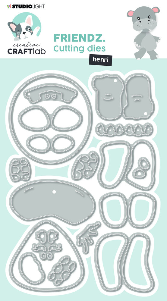 Creative Craftlab Friendz Cutting Dies Henri (CCL-FR-CD547) (DISCONTINUED) Creative Craftlab Friendz Cutting Dies Henri (CCL-FR-CD547) (DISCONTINUED)