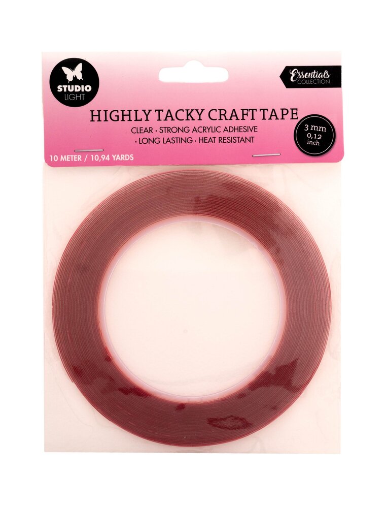 Studio Light Highly Tacky Craft Tape 3mm (10m) (SL-ES-HTTAPE01) (BASIC) Studio Light Highly Tacky Craft Tape 3mm (10m) (SL-ES-HTTAPE01) (BASIC)