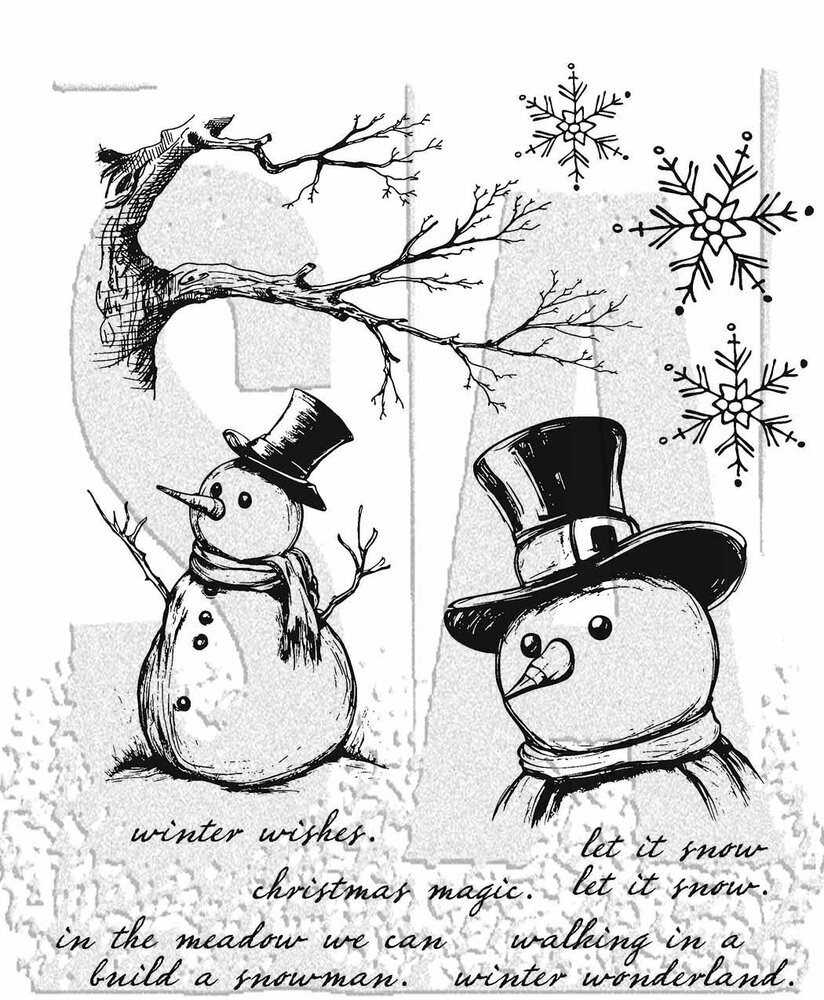 Stampers Anonymous Mr. Frostie Tim Holtz Cling Stamps (CMS499) Stampers Anonymous Mr. Frostie Tim Holtz Cling Stamps (CMS499)