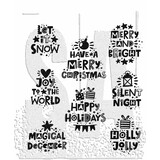 Stampers Anonymous Holiday Whatnots Tim Holtz Cling Stamps (CMS496)