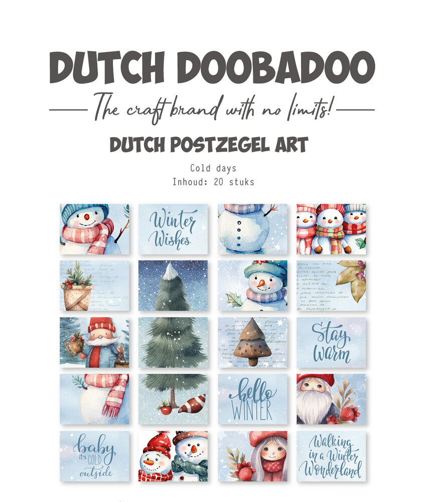 Dutch Doobadoo Dutch Postzegel Art A6 Cold Days (20pcs) (474.007.049)