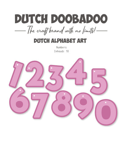 Dutch Doobadoo Dutch Alphabet Art A6 Numbers (470.784.347)