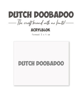 Dutch Doobadoo Acrylic Stamp Block 40x50mm (476.125.003)