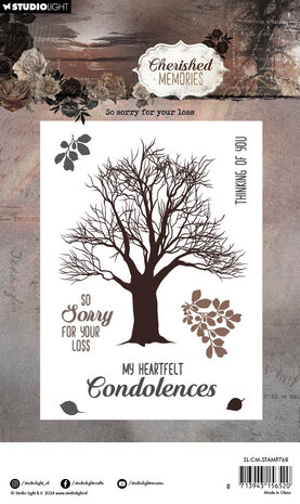 Studio Light Cherished Memories Clear Stamp So Sorry For Your Loss (SL-CM-STAMP768) (DISCONTINUED)