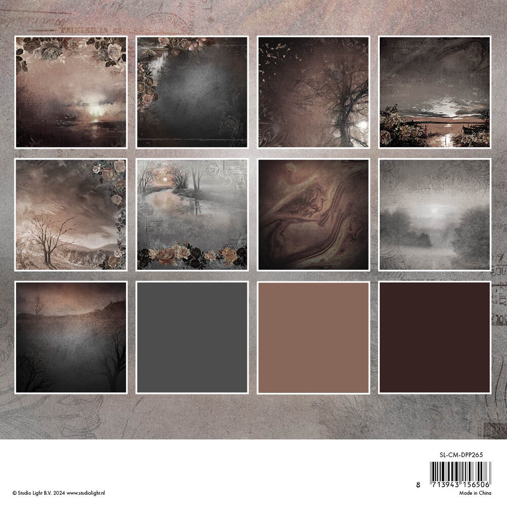 Studio Light Cherished Memories Designer Paper Pad Background (SL-CM-DPP265) (DISCONTINUED)