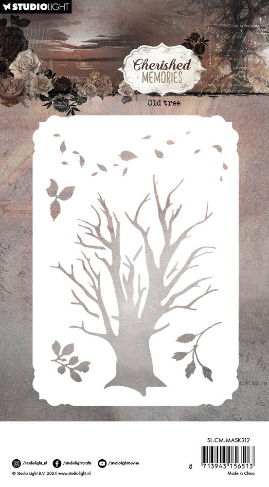 Studio Light Cherished Memories Mask Old Tree (SL-CM-MASK312) (DISCONTINUED)