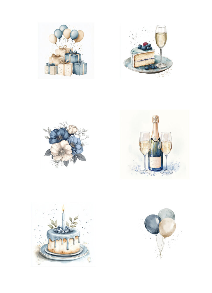 Reprint Birthday A4 Cutouts (KPA4103) Reprint Birthday A4 Cutouts (KPA4103)