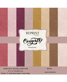 Reprint Congrats 12x12 Inch Cardstock (REP005)