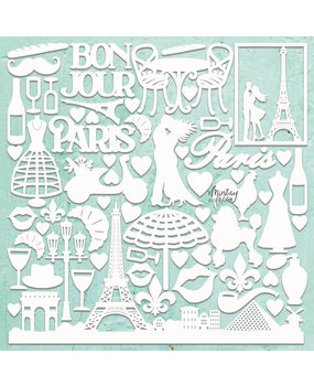 Mintay Chippies Decor 12x12 Inch Paris (MT-CHIP2-D95)