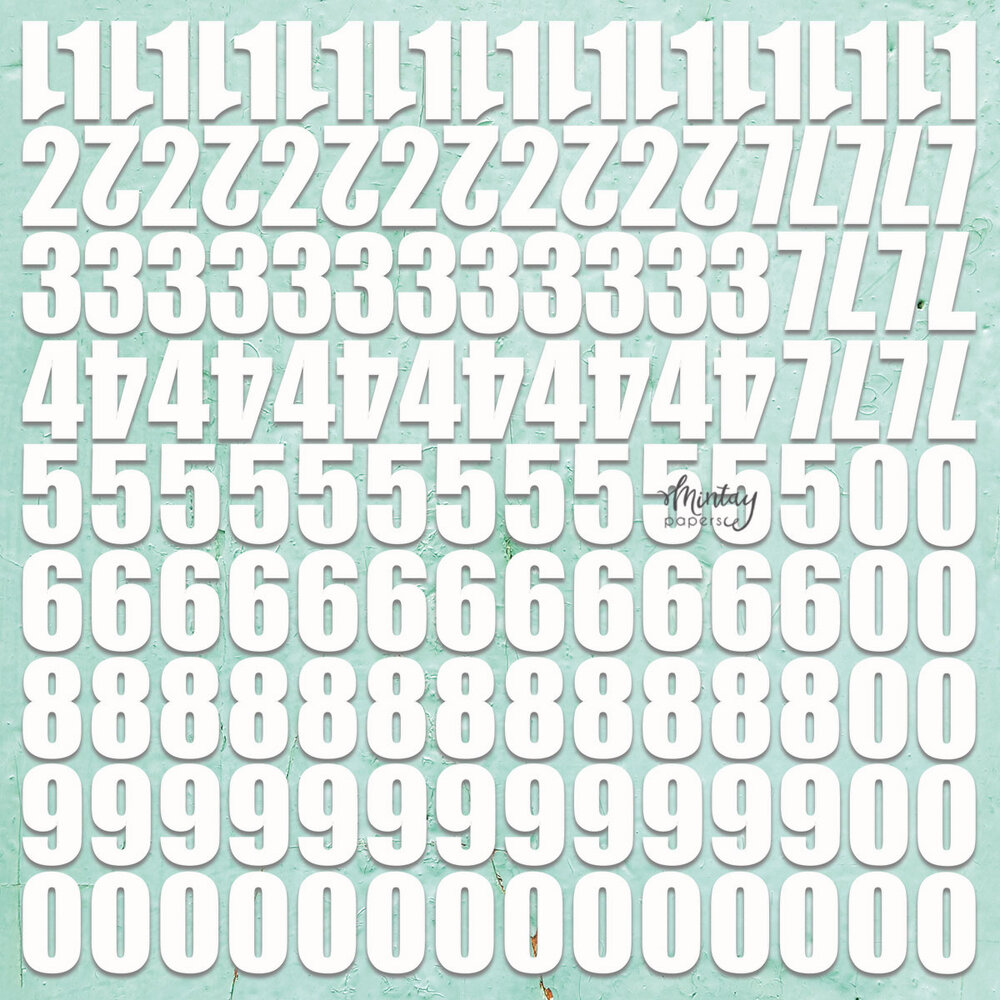 Mintay Chippies Decor 12x12 Inch Numbers 2 (MT-CHIP2-D93)