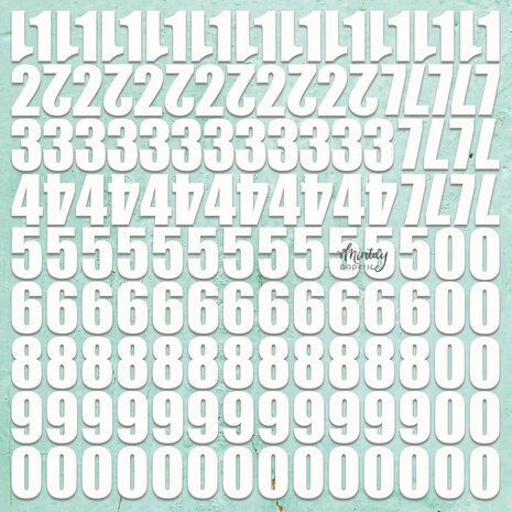 Mintay Chippies Decor 12x12 Inch Numbers 2 (MT-CHIP2-D93)