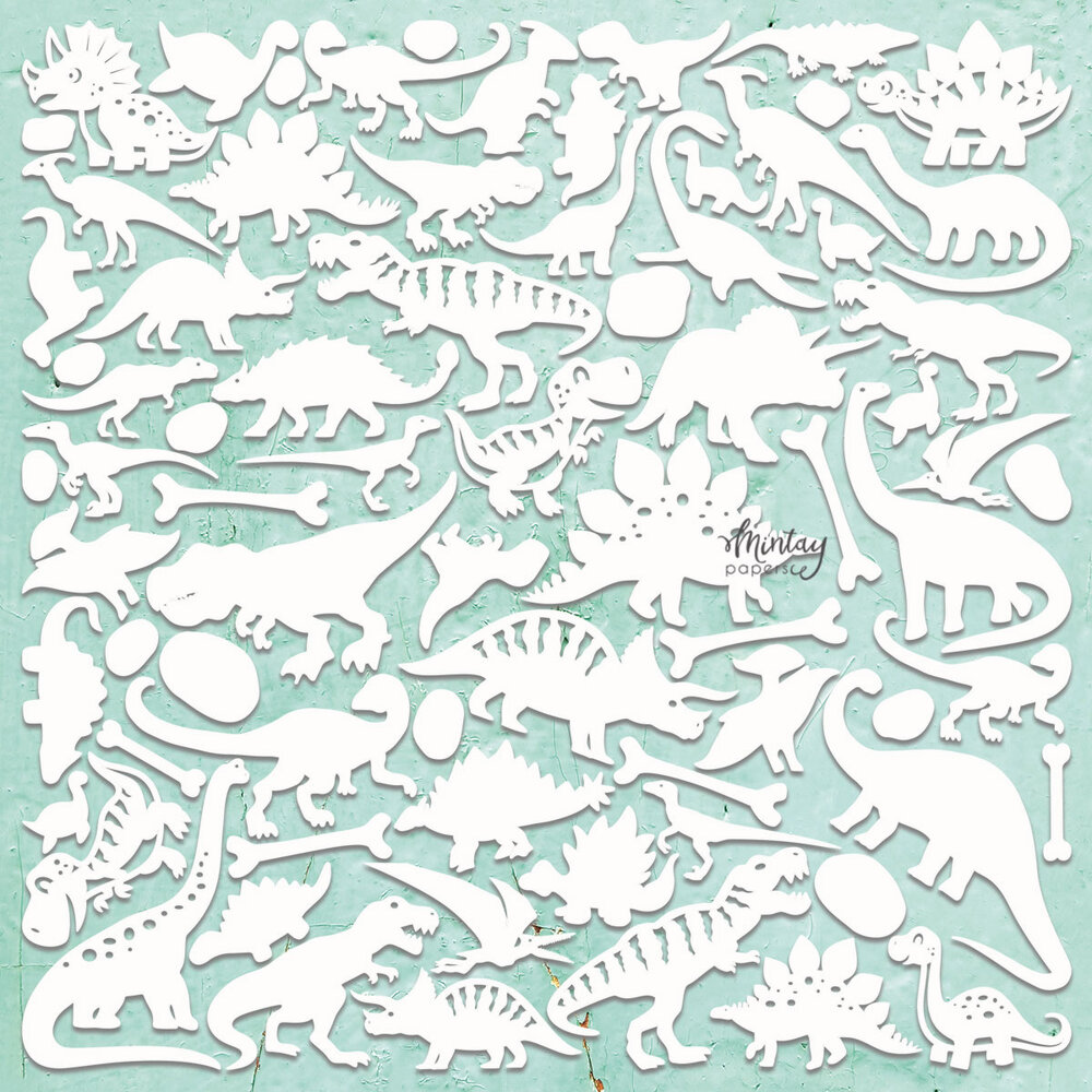 Mintay Chippies Decor 12x12 Inch Dino (MT-CHIP2-D90)