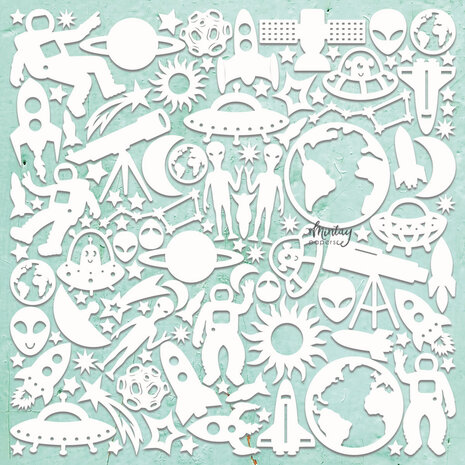 Mintay Chippies Decor 12x12 Inch Cosmos (MT-CHIP2-D89)