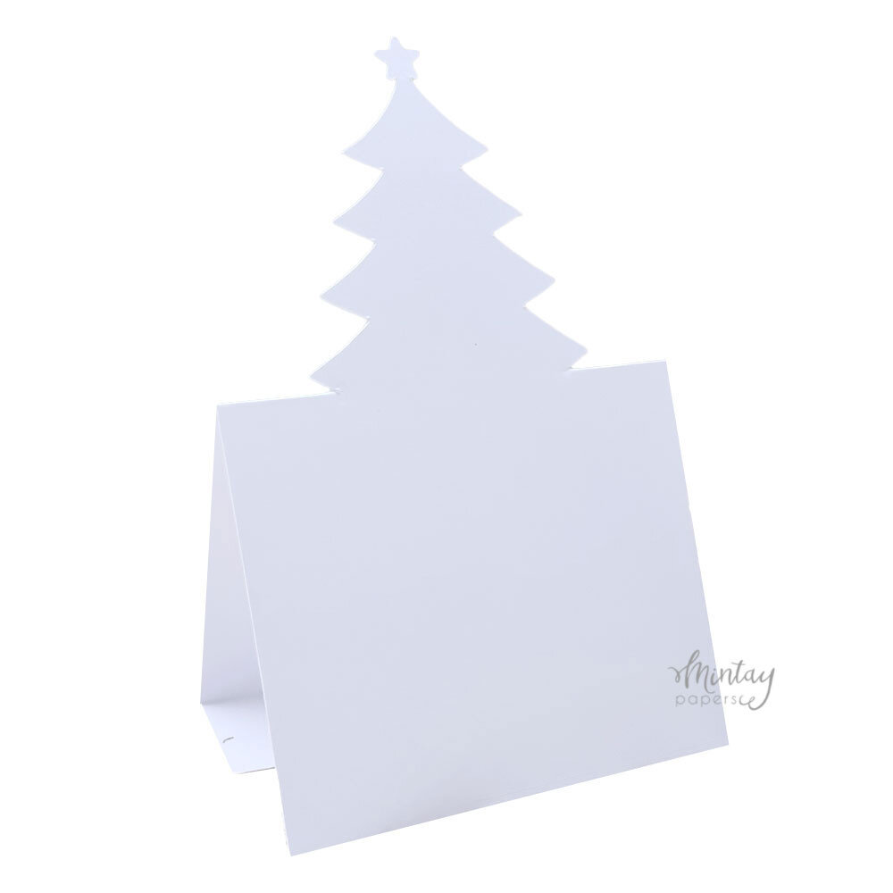 Mintay Basic Christmas Tree Card Base White (5pcs) (MT-BASIC-C17) Mintay Basic Christmas Tree Card Base White (5pcs) (MT-BASIC-C17)