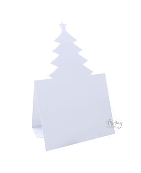 Mintay Basic Christmas Tree Card Base White (5pcs) (MT-BASIC-C17)