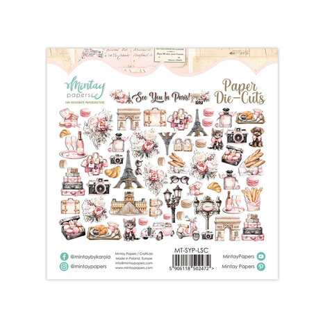 Mintay See You In Paris Paper Die-Cuts (60pcs) (MT-SYP-LSC)
