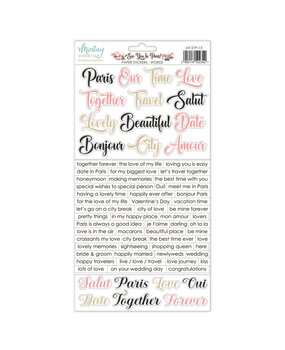 Mintay See You In Paris 6x12 Inch Paper Stickers Words (MT-SYP-13)