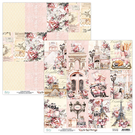 Mintay See You In Paris 12x12 Inch Scrapbooking Paper Set (MT-SYP-07) Mintay See You In Paris 12x12 Inch Scrapbooking Paper Set (MT-SYP-07)