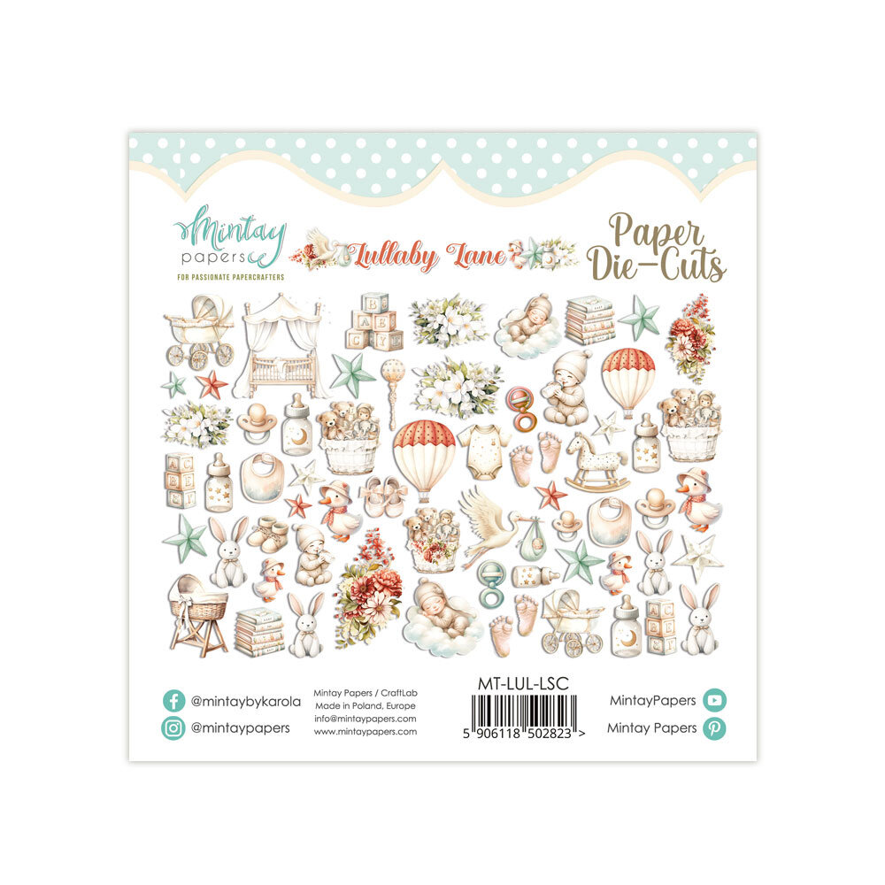 Mintay Lullaby Lane Paper Die-Cuts (60pcs) (MT-LUL-LSC)