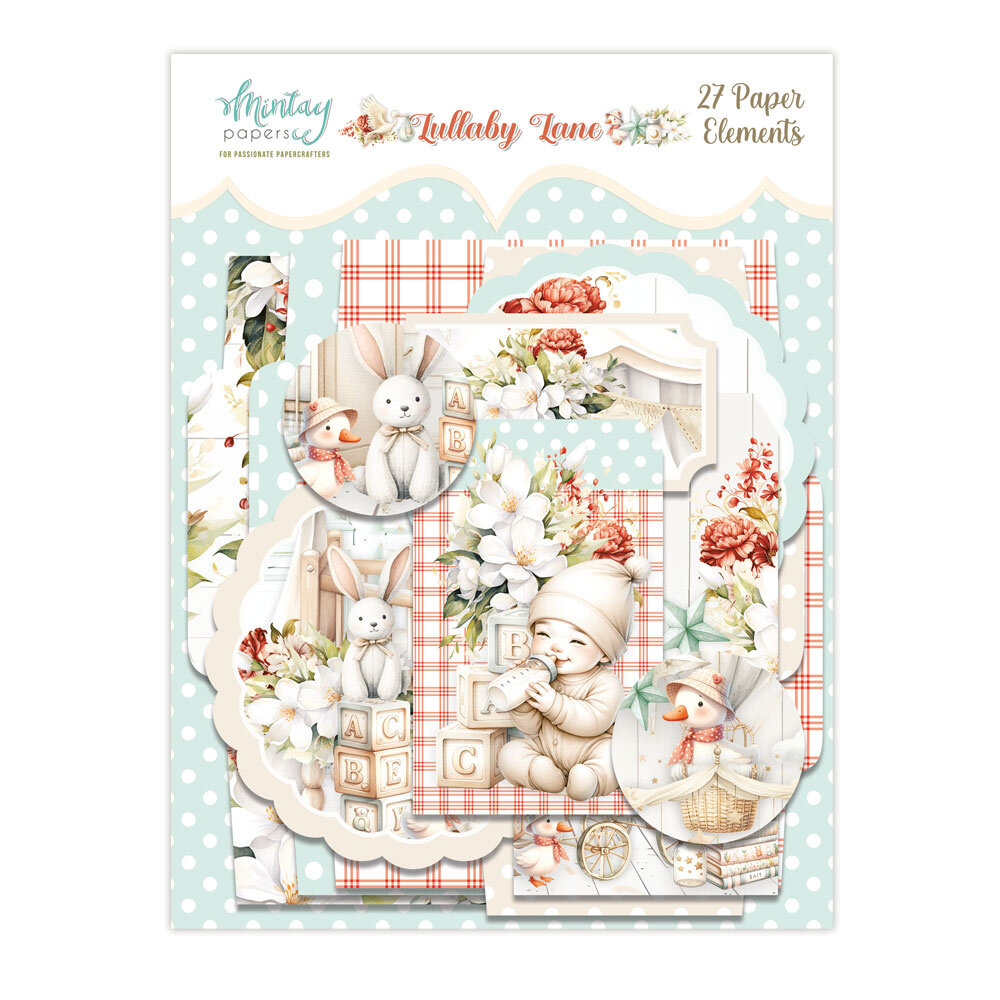 Mintay Lullaby Lane 6x8 Inch Paper Elements (27pcs) (MT-LUL-LSCE)