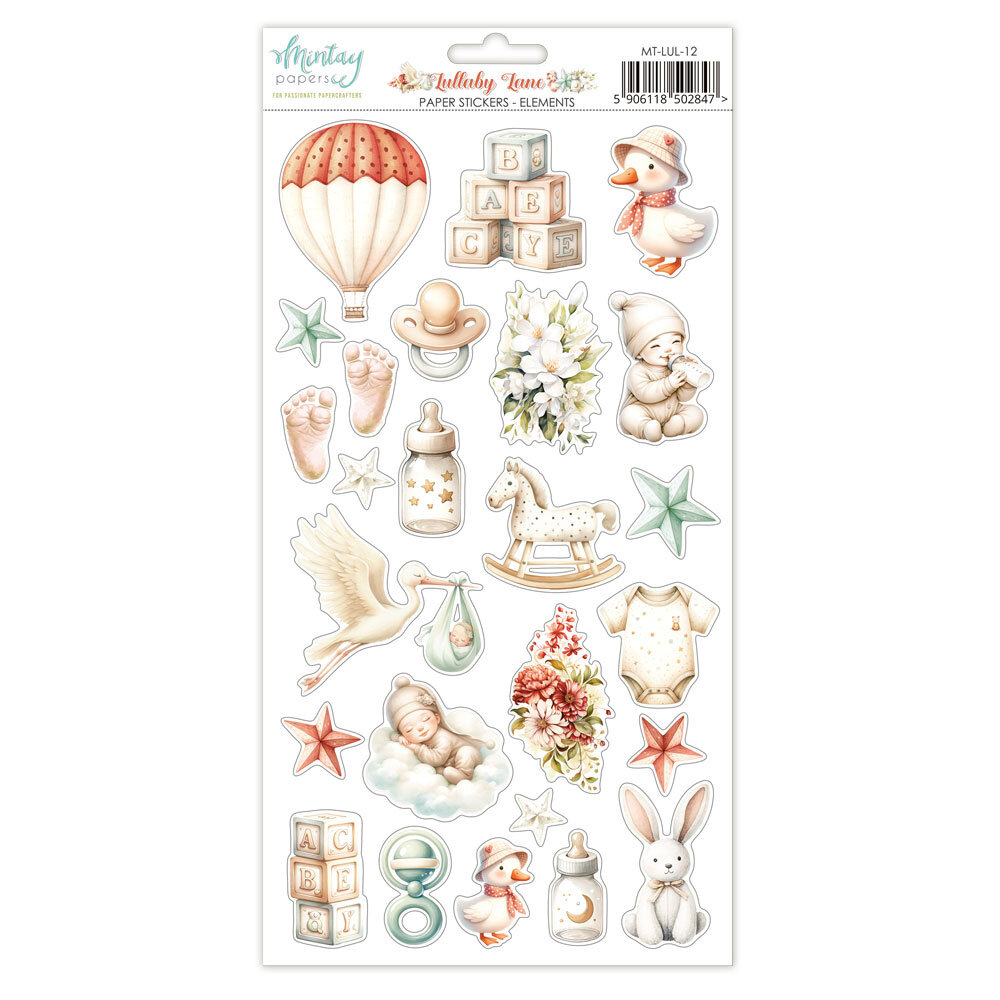 Mintay Lullaby Lane 6x12 Inch Paper Stickers Elements (MT-LUL-12)